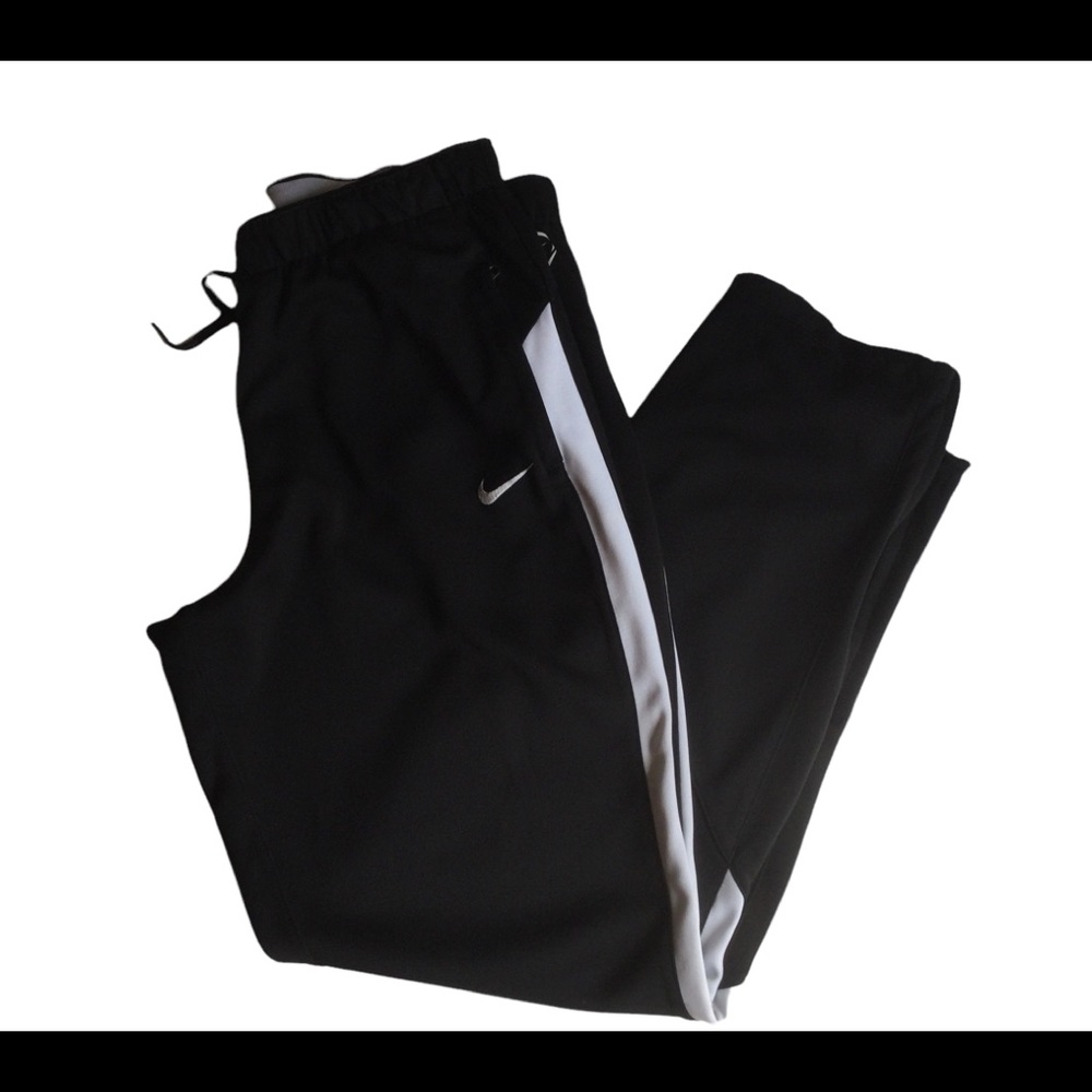 Nike Dri Fit Athletic Training Pants. Zippered Lower Legs.